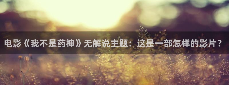 樱桃视频高清免费观看在线播放：电影《我不是药神》无解说主题：这是一部怎样的影片？